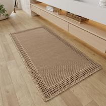 Tapetes Runner para banheiro RESARE Waffle Super Absorvente Bege Tapetes Runner para banheiro RESARE Waffle Super Absorvente Bege
