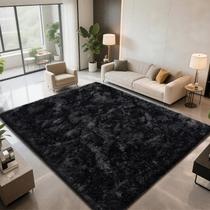 Tapetes Shag Area Boshengya Ultra Soft Fluffy 150x240cm pretos