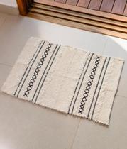 Tapetinho Boho Delicate preto 0,50x0,70 Tapetinho Boho Delicate preto 0,50x0,70