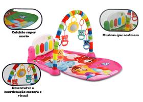 Tapetinho Para Bebe Brincar Relaxar E Se Desenvolver Rosa