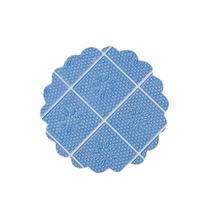 Tapetinhos azul fundo rendado para doces n 9 cm - 5000un
