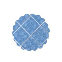 Tapetinhos azul fundo rendado para doces n 9 cm - 5000un Tapetinhos azul fundo rendado para doces n 9 cm - 5000un