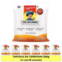 Tapioca Da Terrinha 500g - kit com 6 pacotes