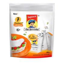 Tapioca da terrinha na medida 7 sachês 70g cada praticidade com porções individuais