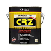 Tapmatic Crz Composto Galvanizacao A Frio 3,6 Lts Revestimento Zincante Anticorrosivo Para Metais Aco Ferro Protecao Industrial Db3 Tapmatic Crz Composto Galvanizacao A Frio 3,6 Lts Revestimento Zincante Anticorrosivo Para Metais Aco Ferro Protecao Industrial Db3