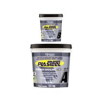 Tapmatic Plasteel Cerâmico Espatulável 5/1 Quimatic Cinza 6,5Kg Massa Refratária Para Reparo De Superfícies Metálicas E Cerâmicas Alta Resistência Pg3