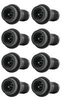 Tapones de Vacío para Vino WOTOR de Goma en Forma de Cono, 8 Piezas, Color Negro Tapones de Vacío para Vino WOTOR de Goma en Forma de Cono, 8 Piezas, Color Negro