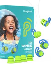 Tapones para los oídos Hearprotek impermeables para natación para niños de 3 a 12 años