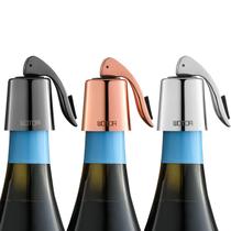Tapones para vino WOTOR de acero inoxidable con silicona, paquete de 3