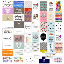 Tarjetas de Saludo BEST PAPER GREETINGS Paquete de 48 Multicolor 4x6 cm
