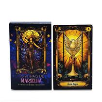 Tarô Os Vitrais de Marselha 78 Cartas Alta Qualidade Manual