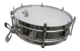 Tarol marcatto inox 10 x 14 pele de nailon m1014 Tarol marcatto inox 10 x 14 pele de nailon m1014