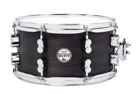 Tarola PDP da DW Black Wax Maple 7x13 em preto Tarola PDP da DW Black Wax Maple 7x13 em preto
