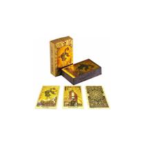 Tarot Cards Deluxe Rider Waite, folhas douradas impermeáveis