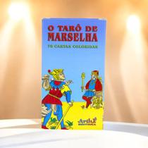 Tarot de Marselha com 78 Cartas e Guia Explicativo Cartas Plastificadas 11,5cm x 6,8cm Editora Artha