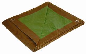 Tarp Dry Top 9x18m marrom/verde de médio porte