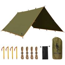Tarp FREE SOLDIER à prova d'água portátil para acampar (marrom)