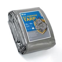 Tarp GUARD SHIELD Heavy Duty 3,7 x 4,9 m prateado/preto impermeável Tarp GUARD SHIELD Heavy Duty 3,7 x 4,9 m prateado/preto impermeável