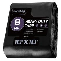 Tarp Patiobay 3x3m, impermeável, plástico de 8 mm de espessura com ilhós