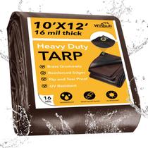 Tarp Winpull 3,05 x 3,66 m 16 mil Heavy Duty Waterproof Brown