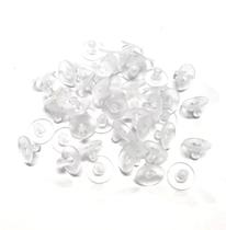 Tarracha de Silicone para Brinco Sutiã de Orelha com 100 unidades