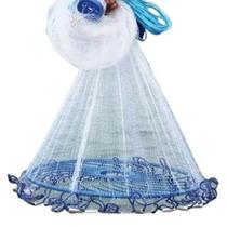 Tarrafa Chinesa Rede Pesca Disco Pescaria Inteligente Peixe Mar Lambari Tilapia Robalo Tainha