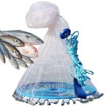 Tarrafa Chinesa Rede Pesca Peixe Multifilamento Pescaria Robalo Lambari Camarao Tainha Ciriguejo Siri Mar Açude Lago Tarrafa Chinesa Rede Pesca Peixe Multifilamento Pescaria Robalo Lambari Camarao Tainha Ciriguejo Siri Mar Açude Lago