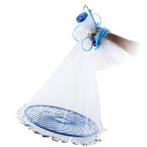 Tarrafa Chinesa Rede Pesca Pescaria Multifilamento Pega Lambari Camarao Cirguejo Tilapia Rio Mar Açude Malha Chumbada