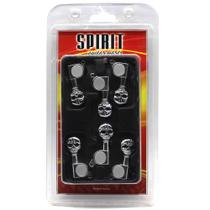 Tarraxa guitarra 3x3 Caveira SKULL Cromado J07 C