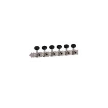 Tarraxa Guitarra Niquelada 6L Botões Preto 702 Deval AGD7020 Tarraxa Guitarra Niquelada 6L Botões Preto 702 Deval AGD7020
