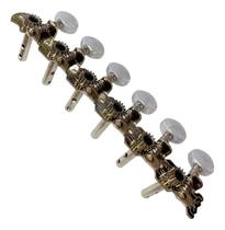 Tarraxa ronsani aberta p/ guitarra ou violao cromo 6l - mh-6 538