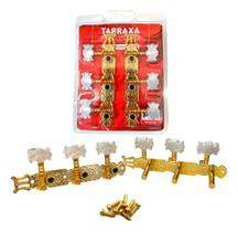 Tarraxa Tarracha Violão Nylon Aço Pino Fino Dourada Dourado