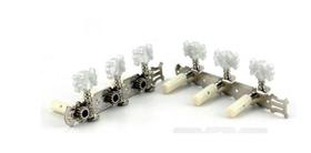 Tarraxa Tarracha Violão Pino Grosso Nylon Cromado Completo