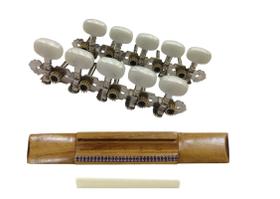 Tarraxa Viola Caipira com Cavalete Madeira e Rastilho