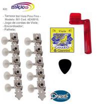 Tarraxa Viola Deval Std - Pino Fino + Cordas + Encordoador