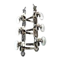 Tarraxa Violão 6 Cordas Hertz Pino Fino Cromada Furo Lateral Headstock Tarracha Violão Cordas de Aço