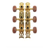 Tarraxa Violão Nylon Pino Grosso Dourado Marquês - Marrom