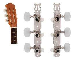 Tarraxas Pino Grosso Violão Nylon Cromada Tarrachas 3 Prateado Tarraxas Pino Grosso Violão Nylon Cromada Tarrachas 3 Prateado