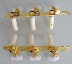 Tarraxas Pino Grosso Violão Nylon Dourada