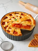 Tart Pan Yamteck com 24x5,5 cm de profundidade em aço carbono antiaderente Tart Pan Yamteck com 24x5,5 cm de profundidade em aço carbono antiaderente