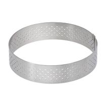 Tart Ring de Buyer, perfurado, redondo, 10 cm de diâmetro, 2 cm de altura
