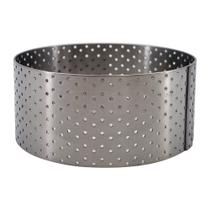 Tart Ring de Buyer, redondo perfurado, 7,6 cm de diâmetro, 3,5 cm de altura Tart Ring de Buyer, redondo perfurado, 7,6 cm de diâmetro, 3,5 cm de altura
