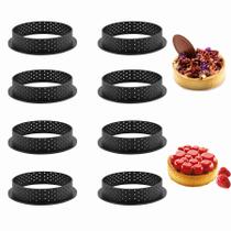 Tart Ring Mold Fatpig 8 unidades para assar bolo de mousse de muffin