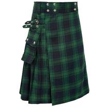 Tartan tradicional das terras altas Kilt Usthirit para homens (Z2386, L) Tartan tradicional das terras altas Kilt Usthirit para homens (Z2386, L)
