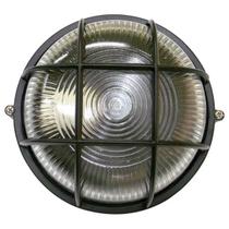 Tartaruga Circular 18cm Aluminio Pint. Epoxi E-27 1 Lamp. Max 60w C/ Grade Preta