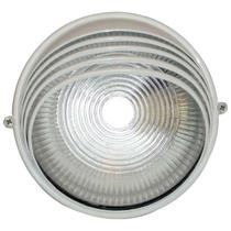 Tartaruga Circular 18cm Aluminio Pint. Epoxi E-27 1 Lamp. Max 60w Meia Cana Branca