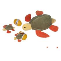 Tartaruga Marina Grávida Com 2 Filhotes - Bichos De Pano