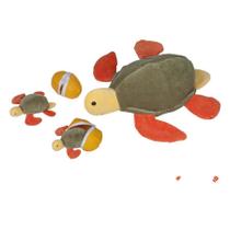 Tartaruga Marina Grávida Com 2 Filhotes - Bichos De Pano