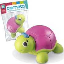 Tartaruga Soft Animal de Brinquedo P/ Bebês, Mordedor Macio - Cometa Brinquedos