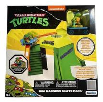 Tartarugas Ninja Caos Mutante Playset Pista De Skate Mini Madness Park C/ Skate Leo Candide